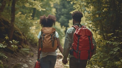 Poster - A Couple's Forest Hike