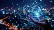 © printartist - Telecommunication network and mobile internet technology of global business