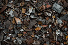Industrial Waste Materials Close-Up Texture Variety