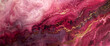 Glowing ruby marble ink dances softly within a mesmerizing abstract landscape, illuminated by ethereal glitters.