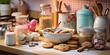 Delicious Baking Scene with Freshly Baked Goods