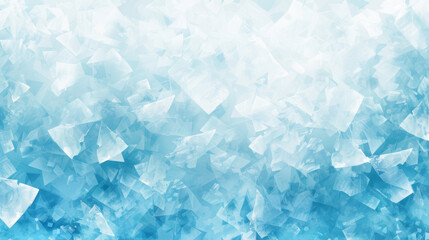 Poster - Digitally created icy blue backdrop with a crystalline texture