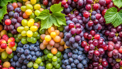 Wall Mural - Fresh grapes background