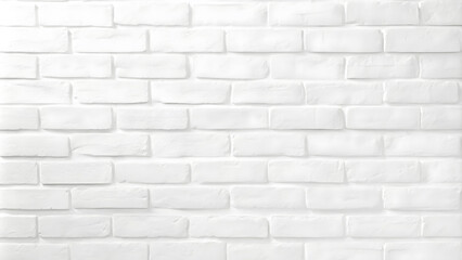 Wall Mural - Abstract white brick wall texture for pattern background