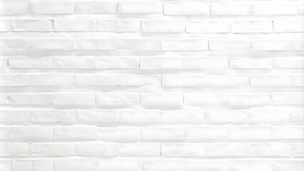 Wall Mural - Abstract white brick wall texture for pattern background