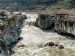 Water torrent on the Snake River Idaho through a canyon