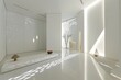 Minimalist Zen Loft: Light Contrasts in a Bright White Interiors Home
