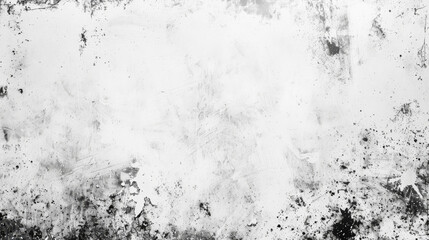 Leinwandbilder - Black splatters on white grunge texture, perfect for overlays and backgrounds with high contrast