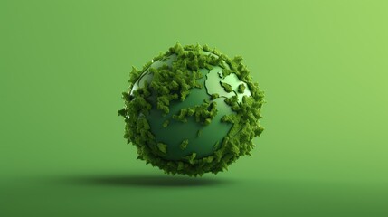 Poster - green planet earth