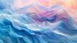 Soft waves of liquid hues merge and meld, forming a serene seascape of mesmerizing abstraction.