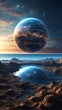 Hyper-Realistic Digital Painting of a Glimmering Astral World