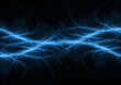 Blue lightning background, plasma and energy abstract