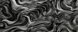Artistic abstract image displaying endless wavy black and white lines creating a hypnotic pattern