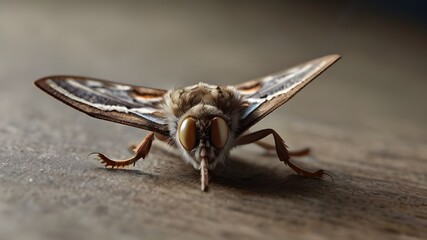 macro of a moth