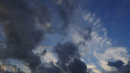 Wall Mural - beautiful sunset sky