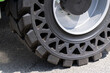 Innovative airless non-pneumatic tire close up
