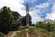 Gipfelkreuz Cruz de Alajuelita am Berggipfel San Miguel in den Bergen von Escazú Berglandschaft bei San José in Costa Rica