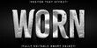 Worn Vector Fully Editable Smart Object Text Effect