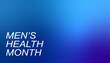 Men's Health Month medical banner. 