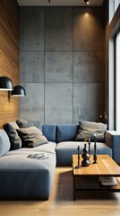 Sticker - Modern minimalist living room interior design