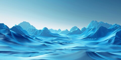 Naklejka na meble Blue Mountains and Snow Desert