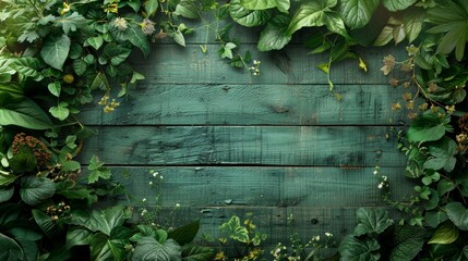 Green Wood Fiesta Border