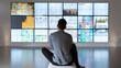 © ASoullife - Creative Vision Entrepreneur Engages with Digital Interactive Wall Brainstorming Ideas