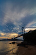 nuvens e a ponte Hercílio luz de Florianopolis Santa Catarina Brasil Florianópolis