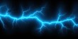 Cyan lightning, isolated on a black background vector illustration glowing cyan electric flash thunder lighting blank empty pattern with copy space