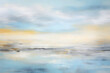 Coastal Comfort Calm, abstract landscape art, painting background, wallpaper, generative ai