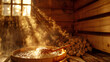 Invigorating Aufguss: A Steam Bath Experience with Skilful Water Pouring Over Hot Sauna Stones