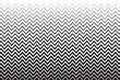 Horizontal zigzag lines of different thicknesses. Background with black and white zig zag strips. Parallel jagged stripes texture. Scrapbooking or wrapping paper print. Vector graphic illustration