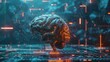 large language model AI machine learning concept brain business