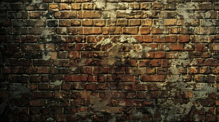 Wall Mural - Highly detailed textured background of grunge brick wall