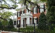 © Mary Baratto - Savannah GA A Stately elegant home in the Historic District  shaded by Live oak trees and lush greenery