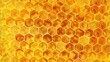 Liquid Gold: A Close-Up of a Honeycomb, Honey Dripping in Glistening Streams of Sweetness