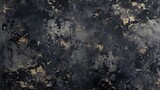 Fototapeta  - A black and gold background with a lot of texture