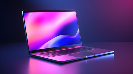 Laptop icon 3d