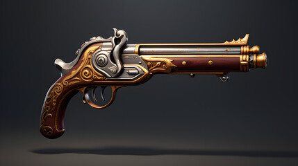 Sticker - Pirate Pistol icon 3d