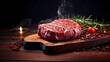 Product photography of steak