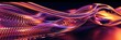 seamless moving wave motion graphic loop mkv file, in the style of light painting, light black and pink, purple, vray tracing, selective focus background aspect ratio  3:1