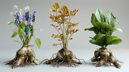 Sticker - Rare and Mystical Healing Herbs Unveiling Their Secrets in Stunning Botanical Display