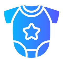 Wall Mural - baby clothes Gradient icon