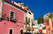 Architecture of the old town of Guanajuato, UNESCO world heritage in Mexico