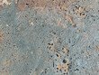 Weathered blue green cement wall background and texture for modern or retro and vintage interior design