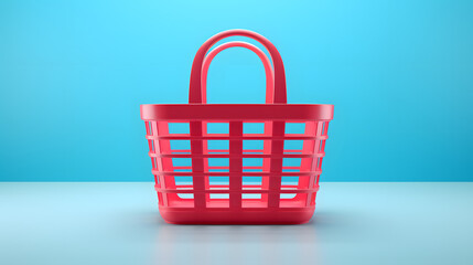 Poster - Shopping basket icon 3d