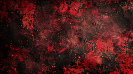 old red christmas background, vintage grunge dirty texture, distressed weathered worn surface, dark black red paper, horror theme