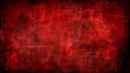 Wall Mural - old red christmas background, vintage grunge dirty texture, distressed weathered worn surface, dark black red paper, horror theme