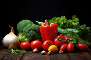 Wall Mural - vegetables for a healthy diet realistic.