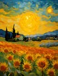 A vibrant oil painting close up of a sun and mon b (1).jpg